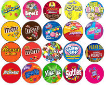 Load image into Gallery viewer, 2" ROUND Sticker for Vending Candy Labels Machines