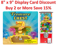 Load image into Gallery viewer, Toy Candy Vending Machine Label 2" Capsule LAMINATED DISPLAY CARD or Sticker