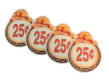 Load image into Gallery viewer, Beaver Price Stickers VENDING MACHINE CANDY TOY LABEL Decal