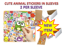 Load image into Gallery viewer, Die Cut Cute Animal Stickers for Sticker &amp; Tattoo Vending Machines IN SLEEVES

