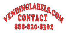 Load image into Gallery viewer, CONTACT ID Sticker Vinyl Decal for Vending Bulk Soda Snack Claw Machine