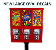 Load image into Gallery viewer, OVAL Vending Label Sticker Decals NON-NUTRITION