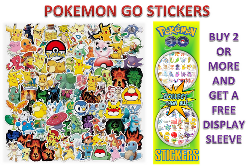 Pokemon Go Cartoon Die Cut Small Stickers for Sticker & Tattoo