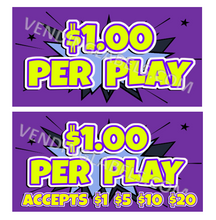 Load image into Gallery viewer, CRANE CLAW Sticker Label for 2.5 x 5" Purple