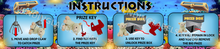 Load image into Gallery viewer, CRANE / CLAW FIND INSTRUCTION HOW TO PRIZE BOX Banner Sticker Label Decal