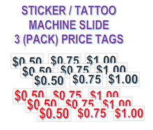 Load image into Gallery viewer, Slide Mech Price STICKERS VENDING MACHINE for Sticker Tattoo Machines