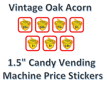 Load image into Gallery viewer, oak acorn price sticker