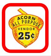 Load image into Gallery viewer, oak acorn price sticker