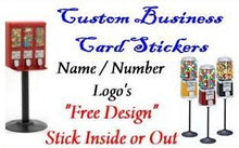 Load image into Gallery viewer, Business Cards Custom Sticker vending