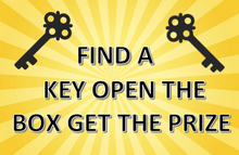 Load image into Gallery viewer, CRANE CLAW redemption FIND THE KEY Sticker Label for Vending Candy Crane Machines