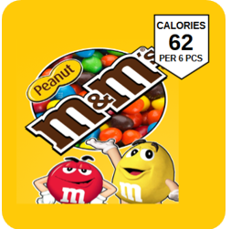 Peanut M&M's Vending Machine Label 