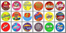 Load image into Gallery viewer, 6 Pack 2" ROUND Stickers for Vending Candy Labels Machines RND