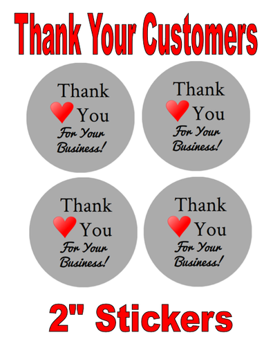 4 PACK Thank You for your Business 2 round