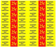 Load image into Gallery viewer, 8 Pack UTURN PRICE Stickers for Vending Candy Labels Machines 1 x 9" - Vending Labels