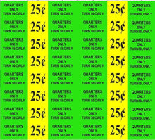 Load image into Gallery viewer, 8 Pack UTURN PRICE Stickers for Vending Candy Labels Machines GREEN 1 x 9" - Vending Labels