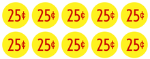 Load image into Gallery viewer, 25 candy vending machine price sticker decal
