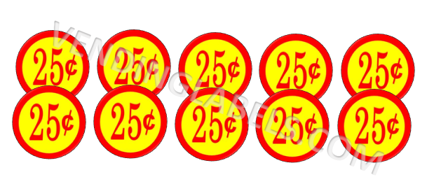 Classic PRICE Stickers for Vending Candy Labels Machines 1