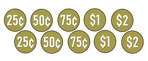 PRICE Stickers for Vending Candy Labels Machines