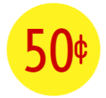 Load image into Gallery viewer, PRICE Stickers for Vending Candy Labels Machines 1&quot;
