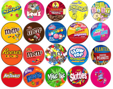 Load image into Gallery viewer, 2&quot; ROUND Sticker for Vending Candy Labels Machines
