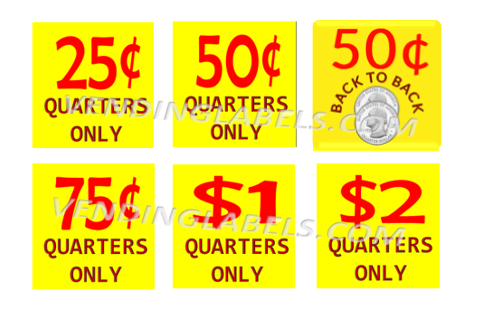 Quarter Pull Sticker Machine Candy Machine Labels for vending – Vending Labels