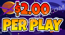 Load image into Gallery viewer, Space Theme Free Play Bonus Sticker Decal Crane Claw Machine

