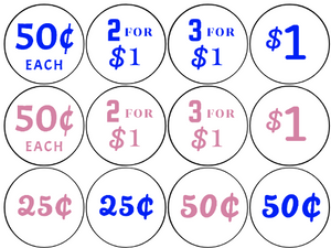 HONOR BOX PRICE Stickers for Vending Candy Labels Machine