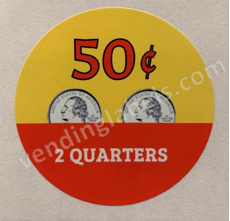 Price Stickers VENDING MACHINE CANDY TOY STICKERS LABEL 2