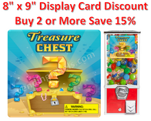 Load image into Gallery viewer, Toy Candy Vending Machine Label 2&quot; Capsule LAMINATED DISPLAY CARD or Sticker
