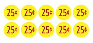 PRICE Stickers for Vending Candy Labels Machines