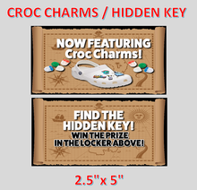 Load image into Gallery viewer, CRANE HIDDEN KEY Sticker Label for CLAW Vending Candy Labels Machines
