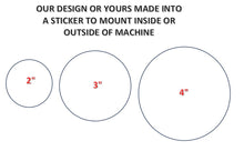 Load image into Gallery viewer, Custom Round Decals Vending Crane Claw Logo Design
