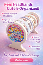 Load image into Gallery viewer, Headband Holder Hair Clip Wooden Handmade Custom Personalized Name or your Picture
