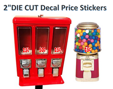Load image into Gallery viewer, Die Cut Price Stickers VENDING MACHINE TOY STICKERS LABEL DECAL
