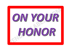 HONOR BOX Price Stickers for Vending Candy Labels Machines 2 Sizes ON YOUR HONOR