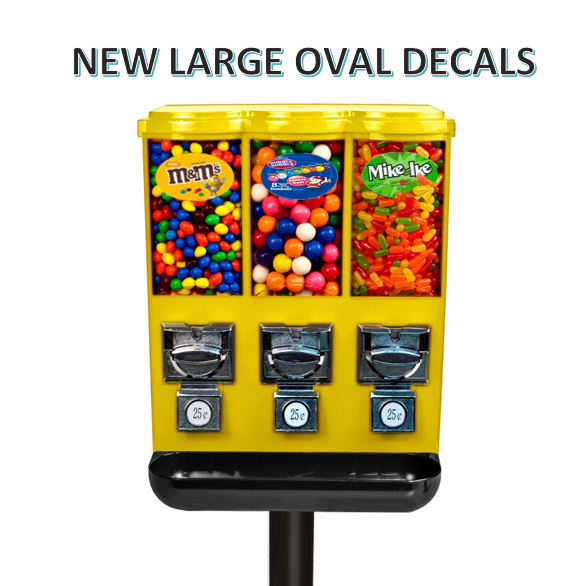 2.5" Candy Vending Labels Sticker No Calorie EASY PEEL Non-nutrition - Foto 3