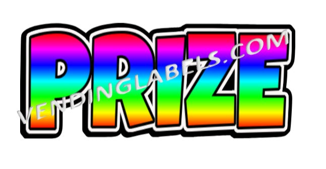 Crane Claw Prize Out Decal Stickers Label 3