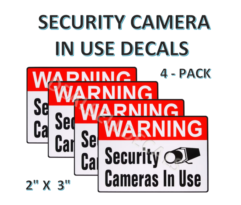 4 Pack CRANE Claw Home Camera in Use Sticker Label Decal for Vending M ...