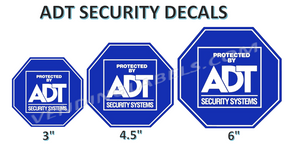 Die Cut Security Decals ADT Nest Ring Genaric Pick your size surv