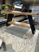 Load image into Gallery viewer, Locally Handmade Wood Bench for garden porch livingroom entry way
