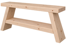 Load image into Gallery viewer, Locally Handmade Wood Bench for garden porch livingroom entry way

