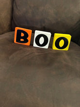 Load image into Gallery viewer, Set of 3 Wooden Handmade Holiday Wood Block Halloween
