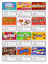 Load image into Gallery viewer, Vending Label Sticker or Laminated Decals NUTRITIONAL
