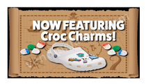 Load image into Gallery viewer, CRANE HIDDEN KEY croc charms per play Sticker Label for CLAW Vending Labels
