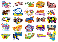 Load image into Gallery viewer, DIE CUT Candy Logo Vending Label Sticker Decals
