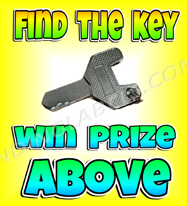 FIND THE KEY Win Prize Label Sticker Candy Vending crane Claw Machine