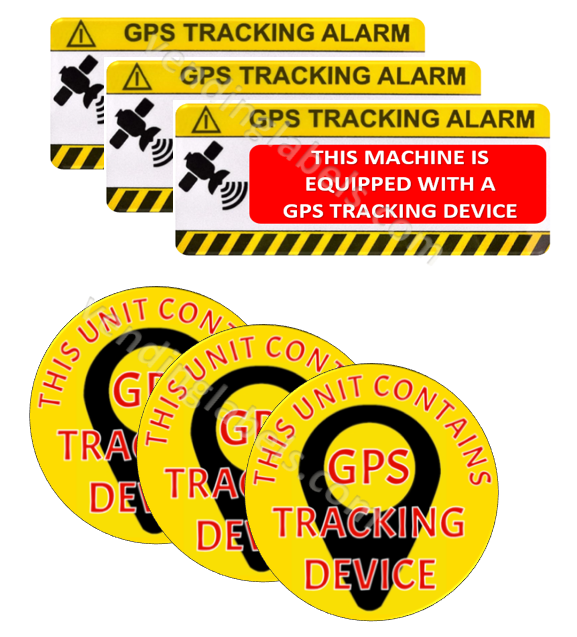 GPS Tracking Decal Vending Machine Crane / Claw Candy Gumball 3 Pack S ...