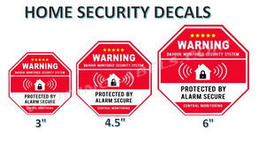 Die Cut Security Decals ADT Nest Ring Genaric Pick your size surv