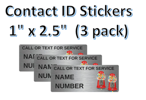 CONTACT SERVICE Stickers for Vending Candy Labels Machines gumball