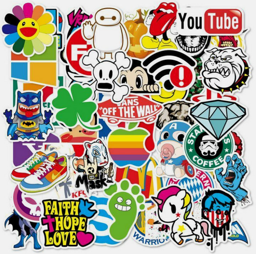  Die Cut Stickers for Sticker & Tattoo Vending Machines 